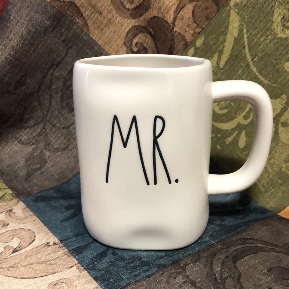 Rae Dunn White 'MR.' Mug